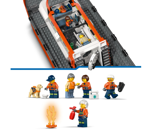 LEGO CITY 60504 Łódź ratunkowa i helikopter straży przybrzeżnej - 1473521 - zdjęcie 14